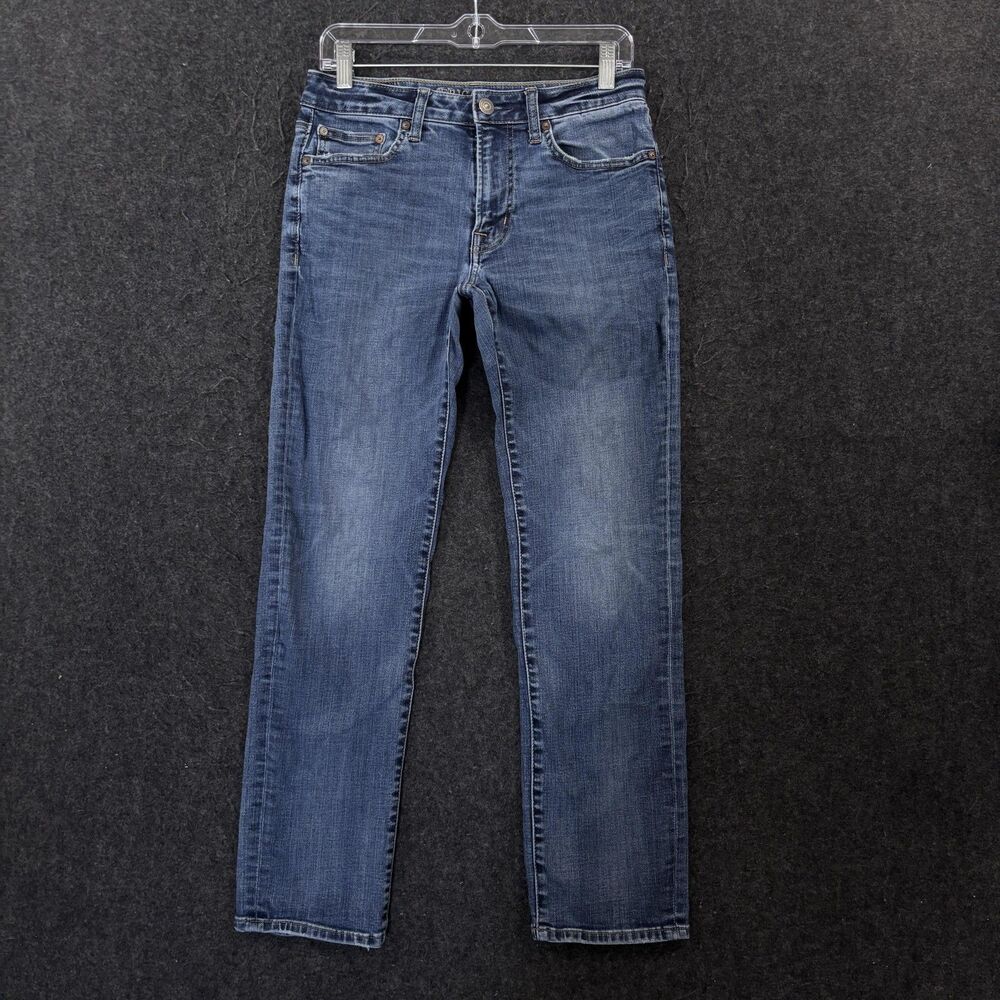 American Eagle Slim Straight Jeans Men's 29x29 Blue Extreme Flex Stretch Denim
